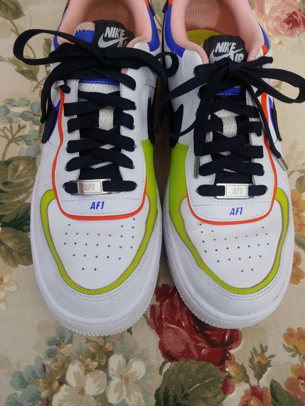 Nike Air Force 1 Shadow Sneakers White Multi Women's 9.5 - Picture 9 of 16